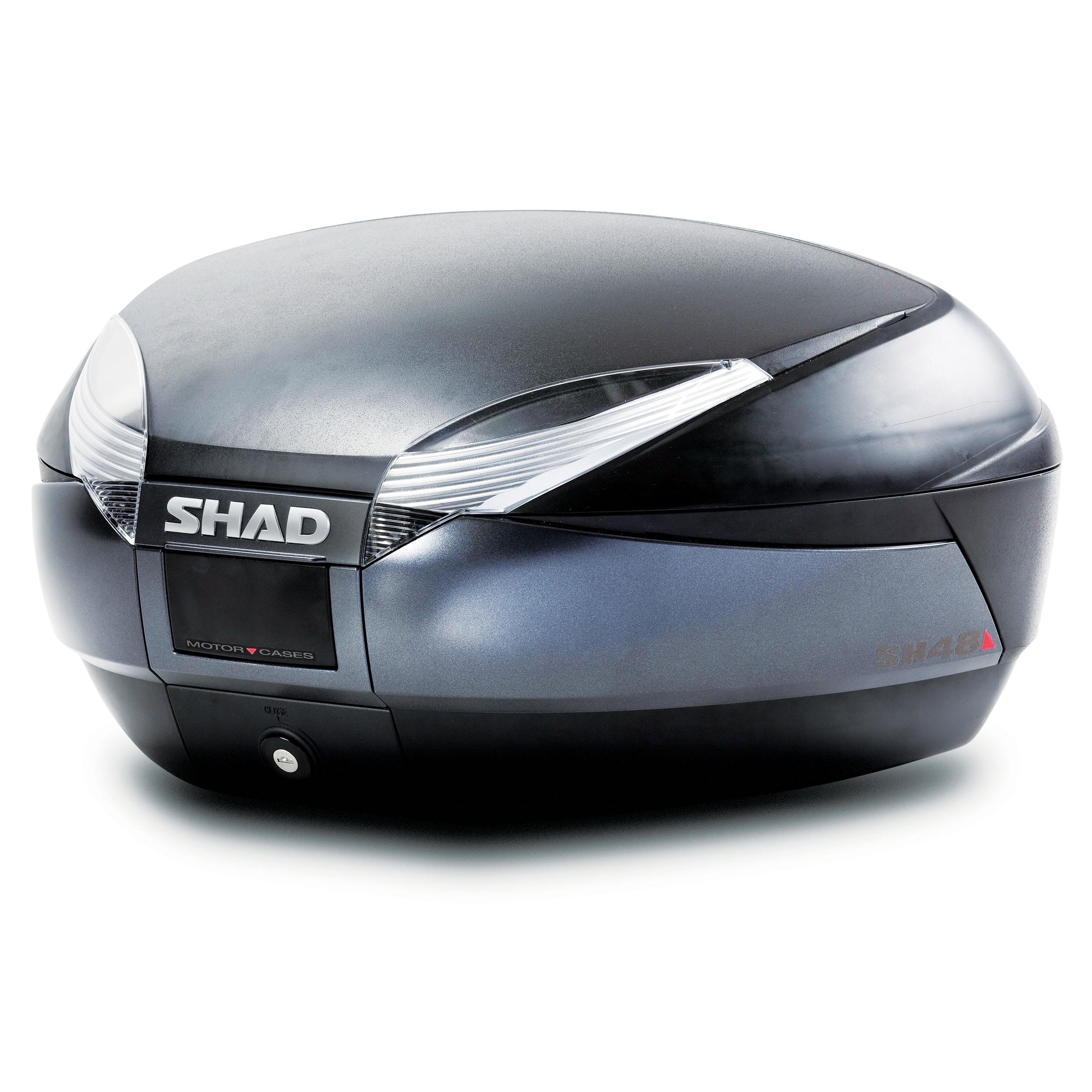 SHAD SH48 Lock System – Top Case Moto Dark Grey 48L Avec Système De Verrouillage Intégré
