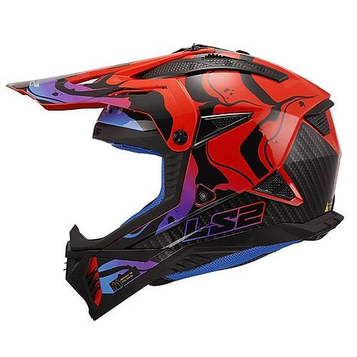 LS2 Fast 2 Wash Kros Kask Krmz