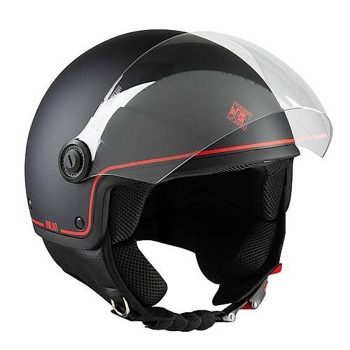 TUCANO URBANO EL JETTIN 6.0 YARIM KASK MILAN SKYLINE MAT S�YAH
