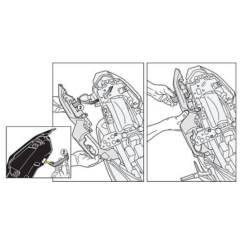 GIVI 2118FZ YAMAHA MT-07 (14-17) ARKA �ANTA TA�IYICI