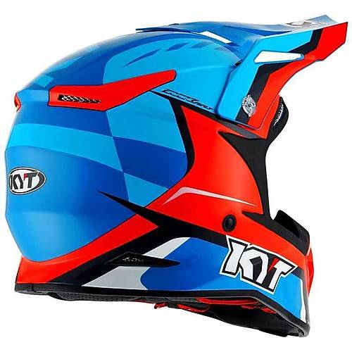 KYT SKYHAWK GLOWING KASK BLUE ORANGE FLUO
