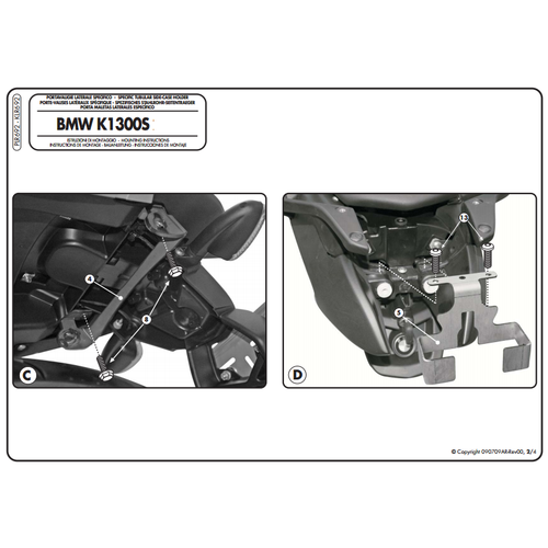 GIVI PLR692 BMW K 1200S (05-08) - K 1300S (09-16) YAN �ANTA TA�IYICI