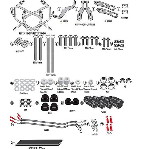 GIVI PLO1201MK HONDA XL 750 TRANSALP (23-26) YAN �ANTA TA�IYICI