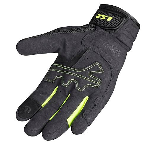 Ls2 Kubra Eldiven Siyah-Antrasit-Neon Sar�