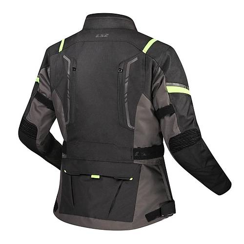 LS2 Narvik Kadn Mont Gri-Siyah-Neon Sar