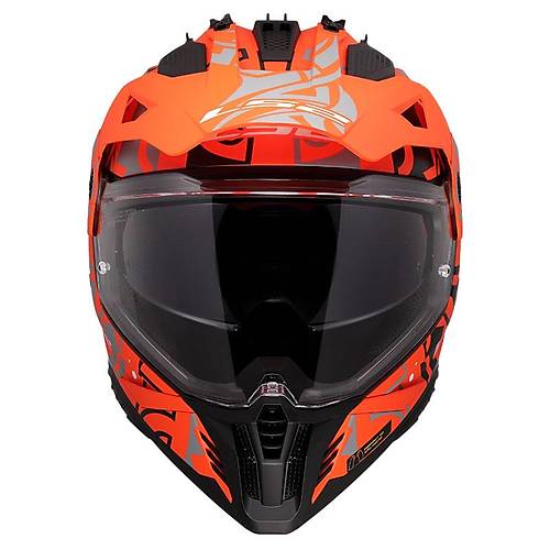 LS2 PIONEER 2 RANGI MAT TURUNCU KASK