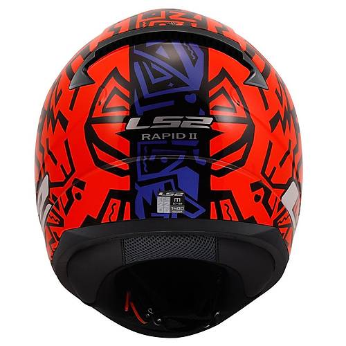 LS2 RAPID 2 MEMPHIS KIRMIZI-MAV KASK