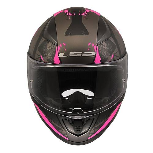 LS2 RAPID 2 PALIMNESIS MAT S�YAH-PEMBE KASK
