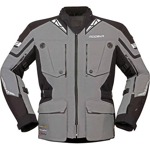 Modeka Panamericana II Waterproof Siyah-A��k Gri 4 Mevsim Motosiklet Montu