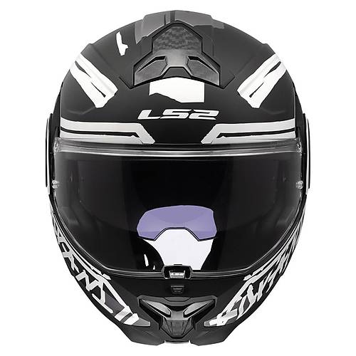 LS2 ADVANT 2 TAPE MAT SYAH-BEYAZ KASK