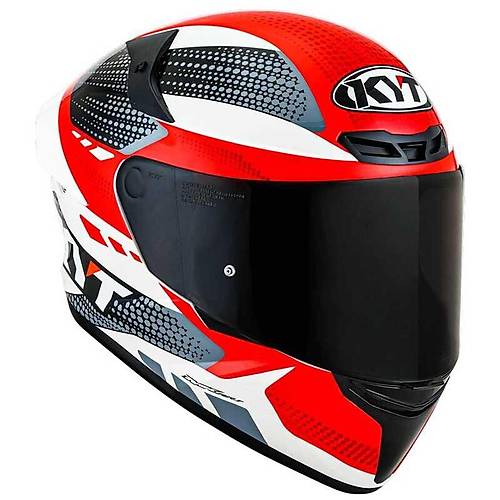 KYT TT-Course Gear Siyah-Krmz Kapal Kask