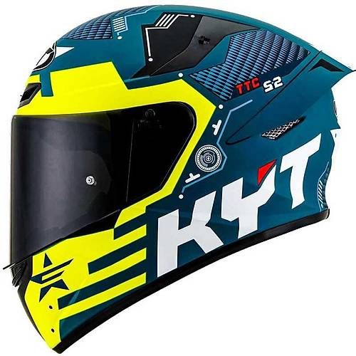 KYT TT-COURSE KASK FUSELAGE MAT SARI