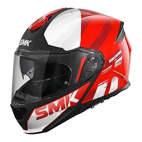 SMK Gullwing Tourleader Krmz-Beyaz ene Alr Kask