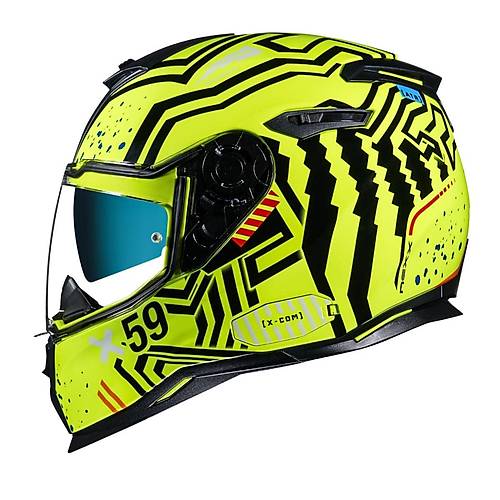 NEXX SX.100 ENIGMA NEON SARI-S�YAH KASK