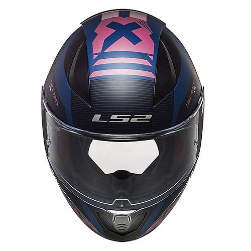 LS2 Rapid 2 Xtreet Mat Mavi-Mor Kapal Kask