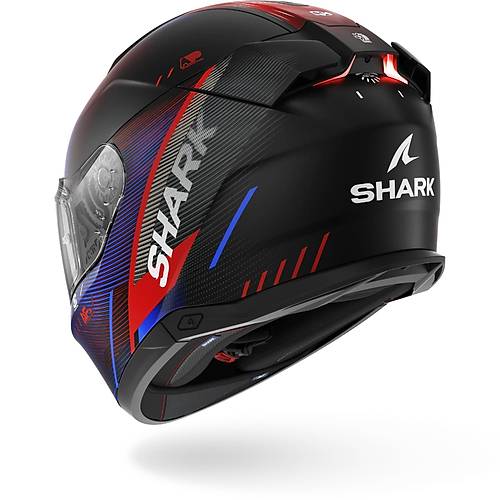 Shark Skwal i3 Speed Tech Mat Siyah K�rm�z� Mavi Kapal� Kask