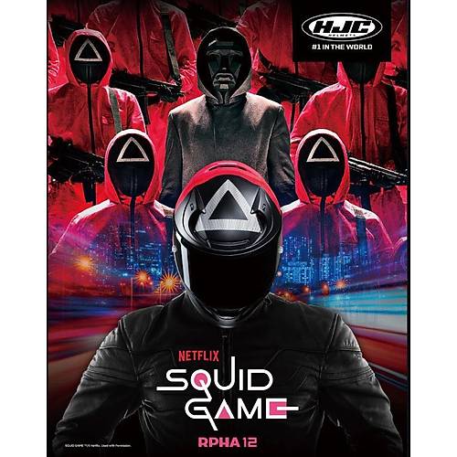 HJC RPHA 12 Squid Game Netflix MC1SF Kapal Kask