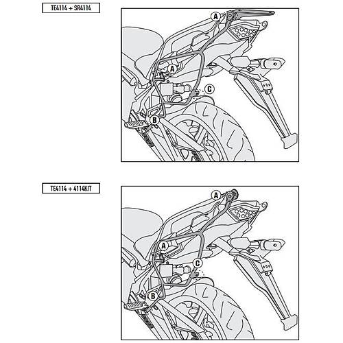 GIVI TE4114 KAWASAKI VERSYS 650 (15-21) YAN KUMA� �ANTA TA�IYICI