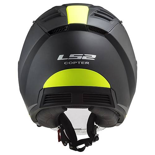 LS2 Copter 2 Urbane Mat Siyah-Neon Sar Yarm Kask