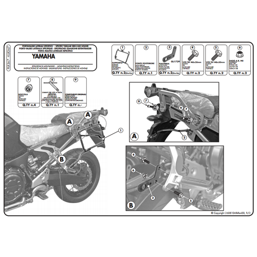 KAPPA KLR367 YAMAHA XT 1200Z SUPERTENERE (10-21) YAN �ANTA TA�IYICI