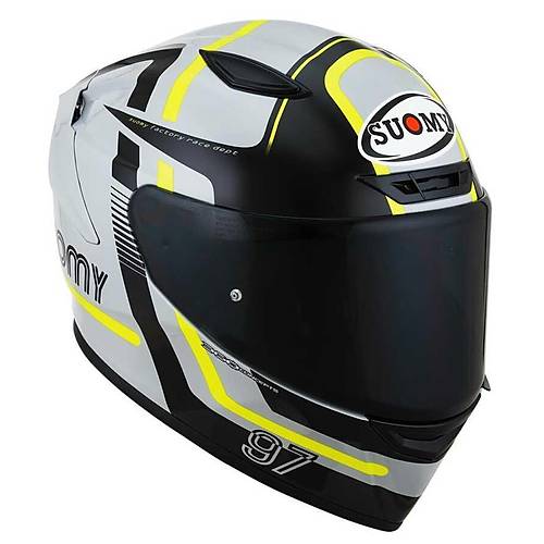 SUOMY TRACK-1 KASK NINETY SEVEN GREY-YELLOW
