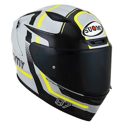 Suomy Track-1 Ninety Seven Grey-Yellow Kapal Kask