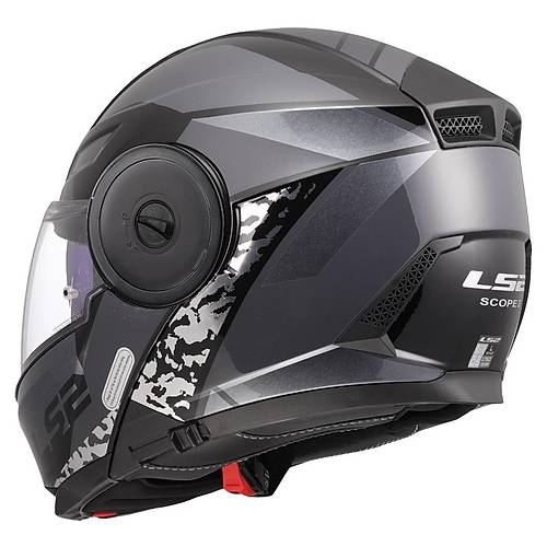 LS2 SCOPE 2 OXYD S�YAH-TITANIUM KASK