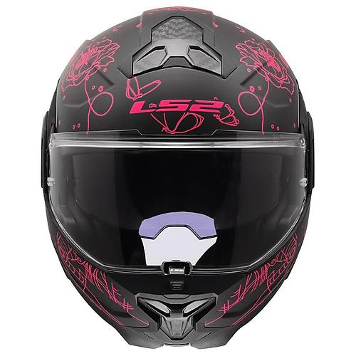 LS2 ADVANT 2 SOPHIA MAT S�YAH-PEMBE KASK