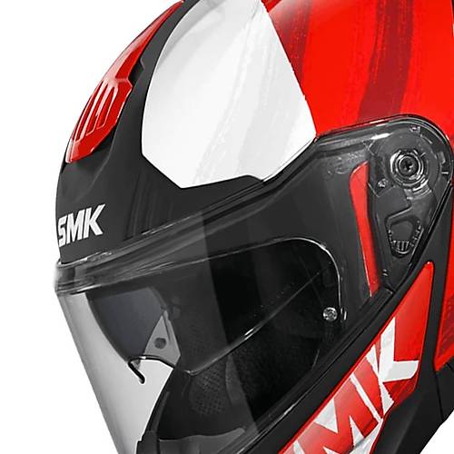 SMK Gullwing Tourleader Krmz-Beyaz ene Alr Kask