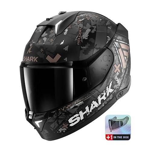 SHARK SKWAL 3 RHAD SYAH - KROM KAPALI KASK