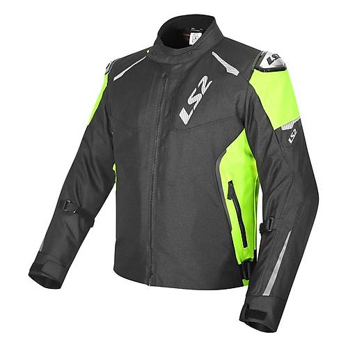 LS2 Zoom Erkek Motosiklet Mont Siyah-Neon Sar