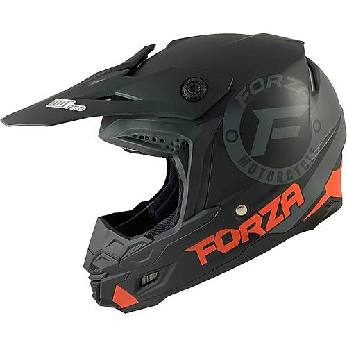 Nikko Motox Forza Matt Turuncu Cross Kask