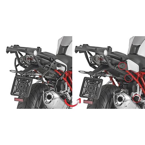 GIVI PLXR5117 BMW R1200R - R1200RS (15-18) - R1250R (19-25) - R1250RS (19-22) YAN �ANTA TA�IYICI