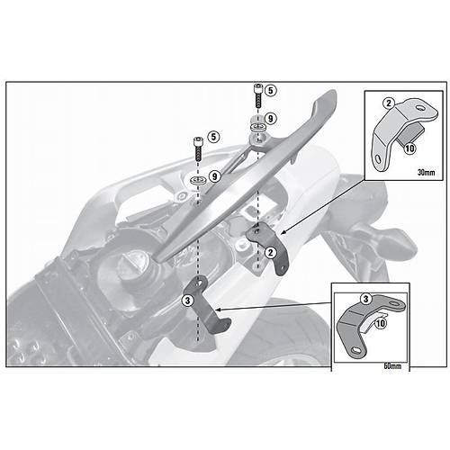 GIVI 1109FZ HONDA INTEGRA 700 (12-13) ARKA �ANTA TA�IYICI