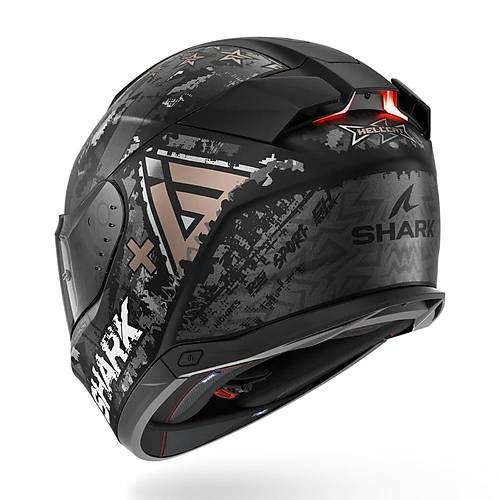 SHARK SKWAL i3 HELLCAT MAT SYAH GR KAPALI KASK