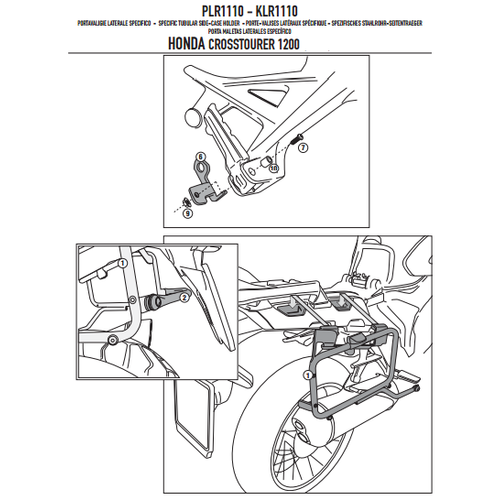 GIVI PLXR1110 HONDA VFR 1200X CROSSTOURER (12-20) YAN �ANTA TA�IYICI