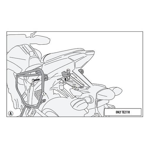 GIVI 2118KIT YAMAHA MT-07 (14-17) YAN �ANTA TA�IYICI BA�LANTI K�T�