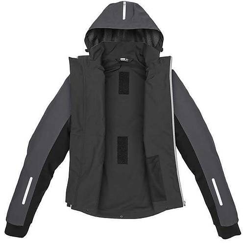 SPIDI HOODIE H2OUT II CEKET SYAH KIRMIZI