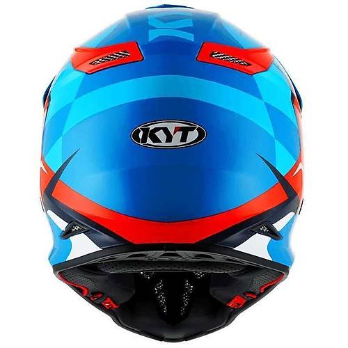 Kyt Skyhawk Kask Glow�ng Mavi Turuncu Fluo