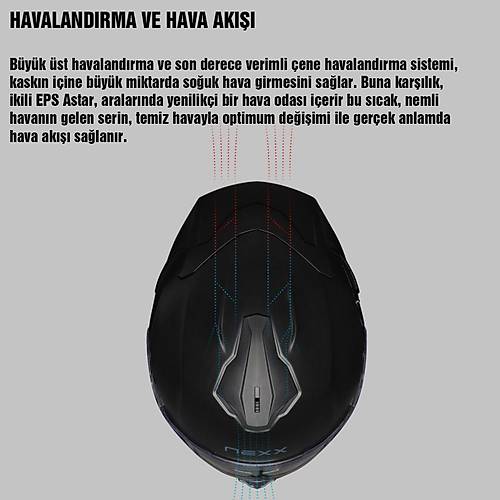 Nexx Y.100r Subson�c Mat Siyah-K�rm�z� Kask