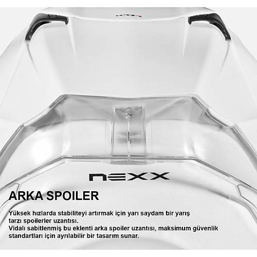 NEXX X.R3R Golden Edition Karbon Mat Siyah-Sar Kapal Kask