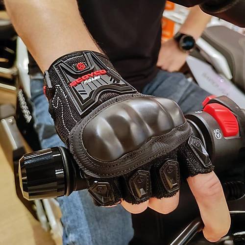 Scoyco Mc12-D Korumal Ksa Motosiklet Eldiveni Siyah