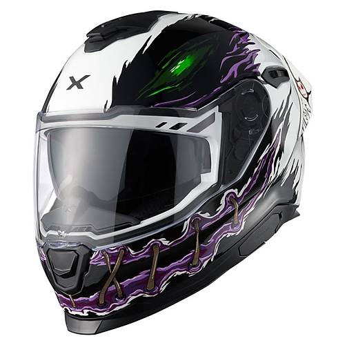 NEXX Y.100R Night Rider Beyaz Kapal Kask