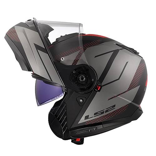 LS2 STROBE 2 CODE MAT S�YAH-GR� KASK