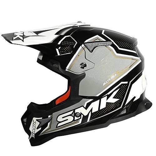 SMK ALLTERRA S01 MAVERIX CROSS KASK GR� S�YAH ( GOGGLE HED�YEL� )