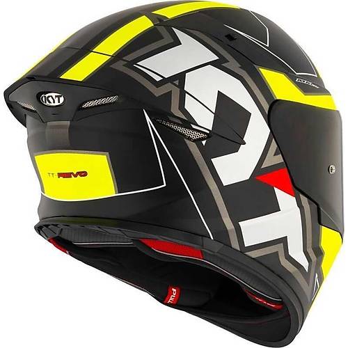 KYT TT-REVO KASK ELECTRON MATT S�YAH SARI