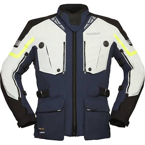 Modeka Panamericana II Waterproof Mavi-A��k Gri 4 Mevsim Motosiklet Montu
