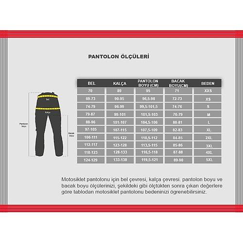 Prosev P-050 Kevlar Siyah Motosiklet Pantolonu