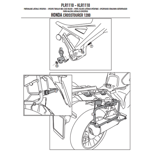 GIVI PLR1110 HONDA VFR 1200X CROSSTOURER (12-19) YAN �ANTA TA�IYICI
