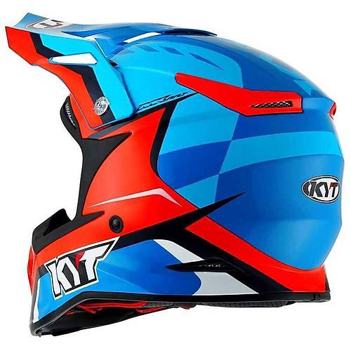 KYT SKYHAWK GLOWING KASK BLUE ORANGE FLUO